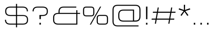 FF QType Pro Extended Extra Light Font OTHER CHARS