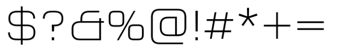 FF QType Pro Square Extra Light Font OTHER CHARS