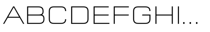 FF QType Pro Square Extra Light Font UPPERCASE