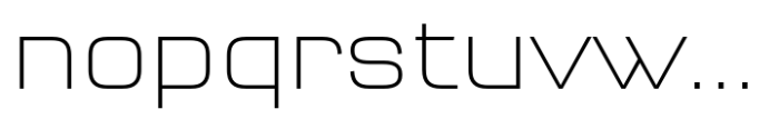 FF QType Pro Square Extra Light Font LOWERCASE