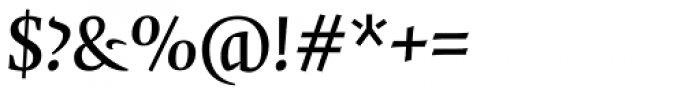 FF Quadraat OT DemiBold Italic Font OTHER CHARS