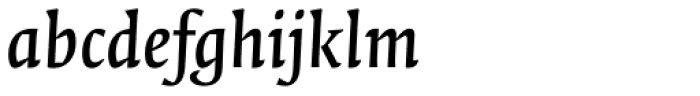 FF Quadraat Pro DemiBold Italic Font LOWERCASE