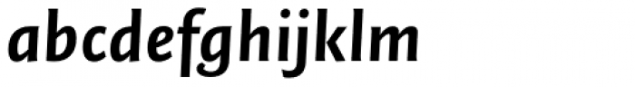 FF Quadraat Sans OT Bold Italic Font LOWERCASE