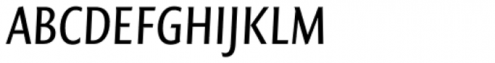 FF Quadraat Sans OT Cond Italic Font UPPERCASE