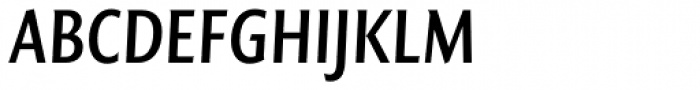 FF Quadraat Sans OT Condensed DemiBold Italic Font UPPERCASE