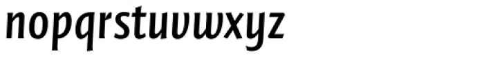 FF Quadraat Sans OT Condensed DemiBold Italic Font LOWERCASE