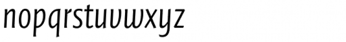 FF Quadraat Sans OT Condensed Light Italic Font LOWERCASE