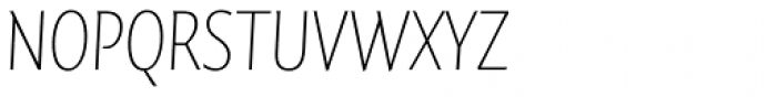 FF Quadraat Sans OT Condensed Thin Italic Font UPPERCASE