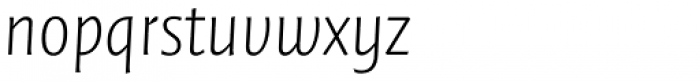 FF Quadraat Sans OT ExtraLight Italic Font LOWERCASE