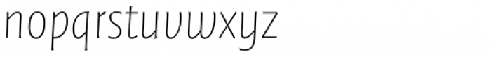 FF Quadraat Sans OT Thin Italic Font LOWERCASE