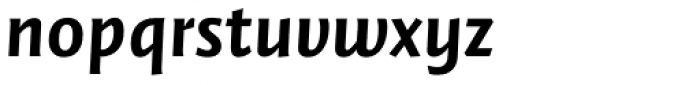 FF Quadraat Sans Pro Bold Italic Font LOWERCASE