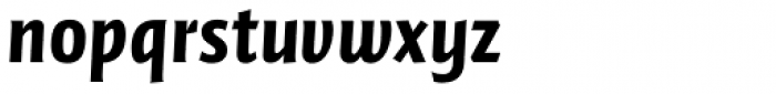 FF Quadraat Sans Pro Condensed Black Italic Font LOWERCASE