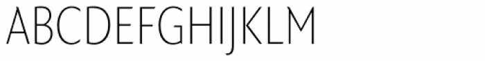 FF Quadraat Sans Pro Condensed Thin Font UPPERCASE