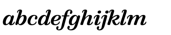 FF Quixo Medium Italic Font LOWERCASE