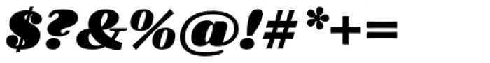 FF Quixo OT Black Italic Font OTHER CHARS