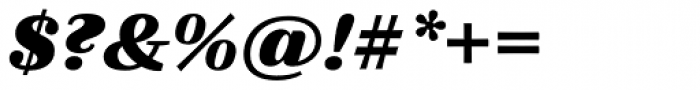 FF Quixo OT ExtraBold Italic Font OTHER CHARS