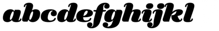 FF Quixo Pro Black Italic Font LOWERCASE