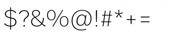FF Real Head Extralight Font OTHER CHARS
