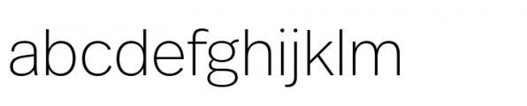 FF Real Head Extralight Font LOWERCASE