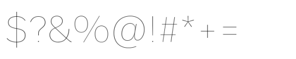 FF Real Head Hairline Font OTHER CHARS