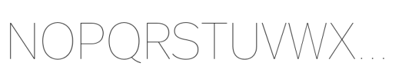 FF Real Head Hairline Font UPPERCASE