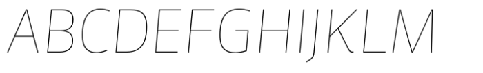 FF Sanuk Big Hairline Italic Font UPPERCASE