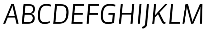 FF Sanuk Big Light Italic Font UPPERCASE