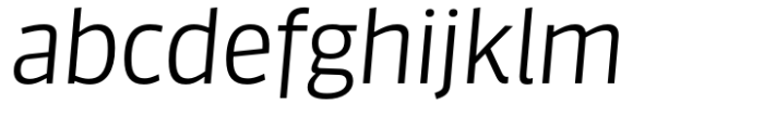 FF Sanuk Big Light Italic Font LOWERCASE