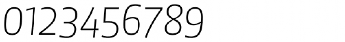 FF Sanuk Big Std Thin Italic Font OTHER CHARS