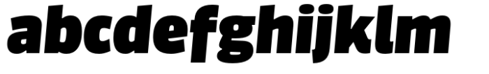 FF Sanuk Big Ultra Italic Font LOWERCASE