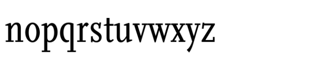 FF Scala Condensed Font LOWERCASE