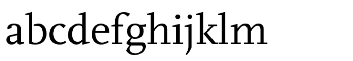 FF Scala Regular Font LOWERCASE