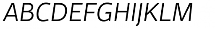 FF Scuba Pro Light Italic Font UPPERCASE