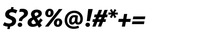 FF Sero Bold Italic Font OTHER CHARS