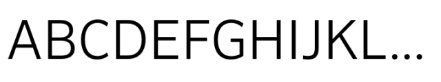 FF Sero Light Font UPPERCASE