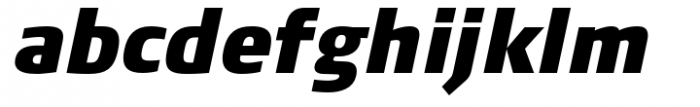 FF Signa Condensed Extra Black Italic Font LOWERCASE