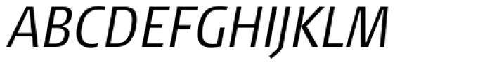 FF Signa OT Cond Light Italic Font UPPERCASE