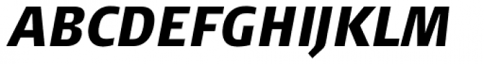 FF Signa Pro Cond Black Italic Font UPPERCASE
