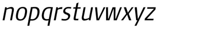 FF Signa Pro Cond Light Italic Font LOWERCASE