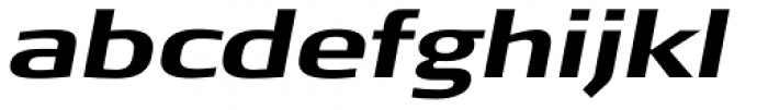 FF Signa Pro Extd Bold Italic Font LOWERCASE