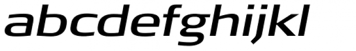 FF Signa Pro Extd Book Italic Font LOWERCASE