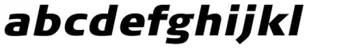 FF Signa Pro ExtraBlack Italic Font LOWERCASE