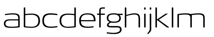 FF Signa Round Extended Extra Light Font LOWERCASE