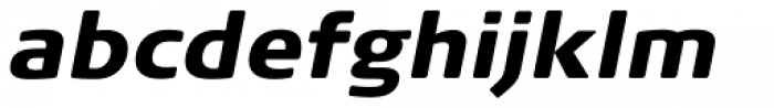 FF Signa Round Pro Black Italic Font LOWERCASE
