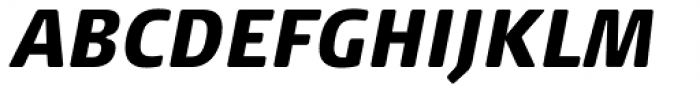 FF Signa Round Pro Condensed Black Italic Font UPPERCASE