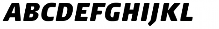 FF Signa Round Pro Condensed Extra Black Italic Font UPPERCASE