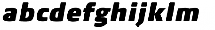 FF Signa Round Pro Condensed Ultra Italic Font LOWERCASE