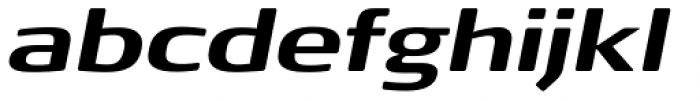 FF Signa Round Pro Extended Bold Italic Font LOWERCASE