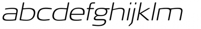 FF Signa Round Pro Extended Extra Light Italic Font LOWERCASE