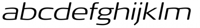 FF Signa Round Pro Extended Light Italic Font LOWERCASE